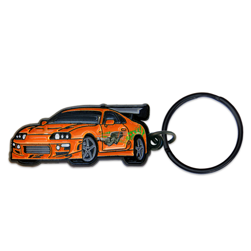 F&F Supra MK4 Key Chain - Cool Car Pins™