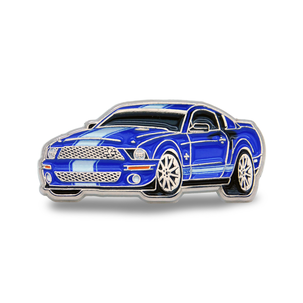 2009 Shelby GT500 - Blue / White Stripes