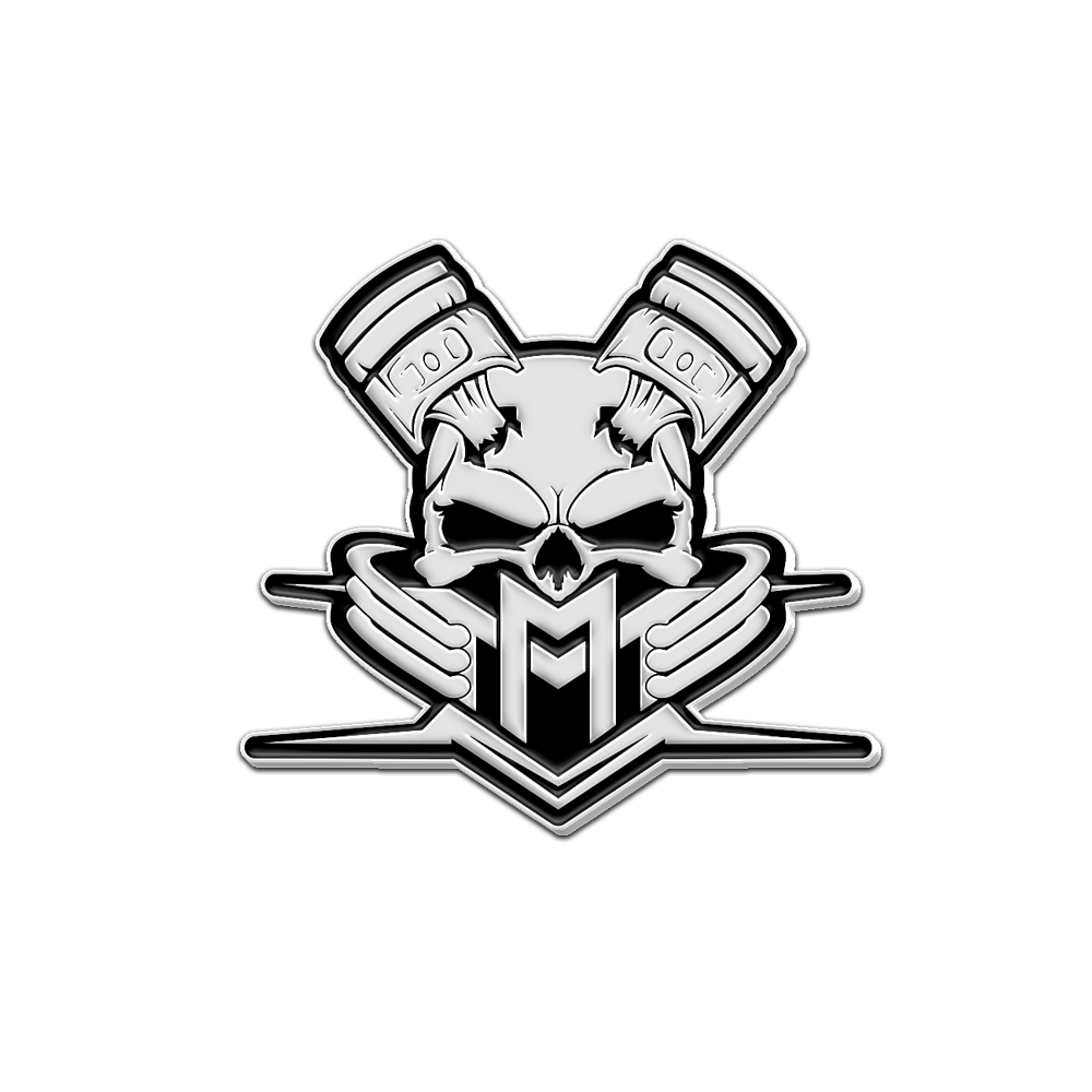 Maro Maniacs Logo Pin (White)