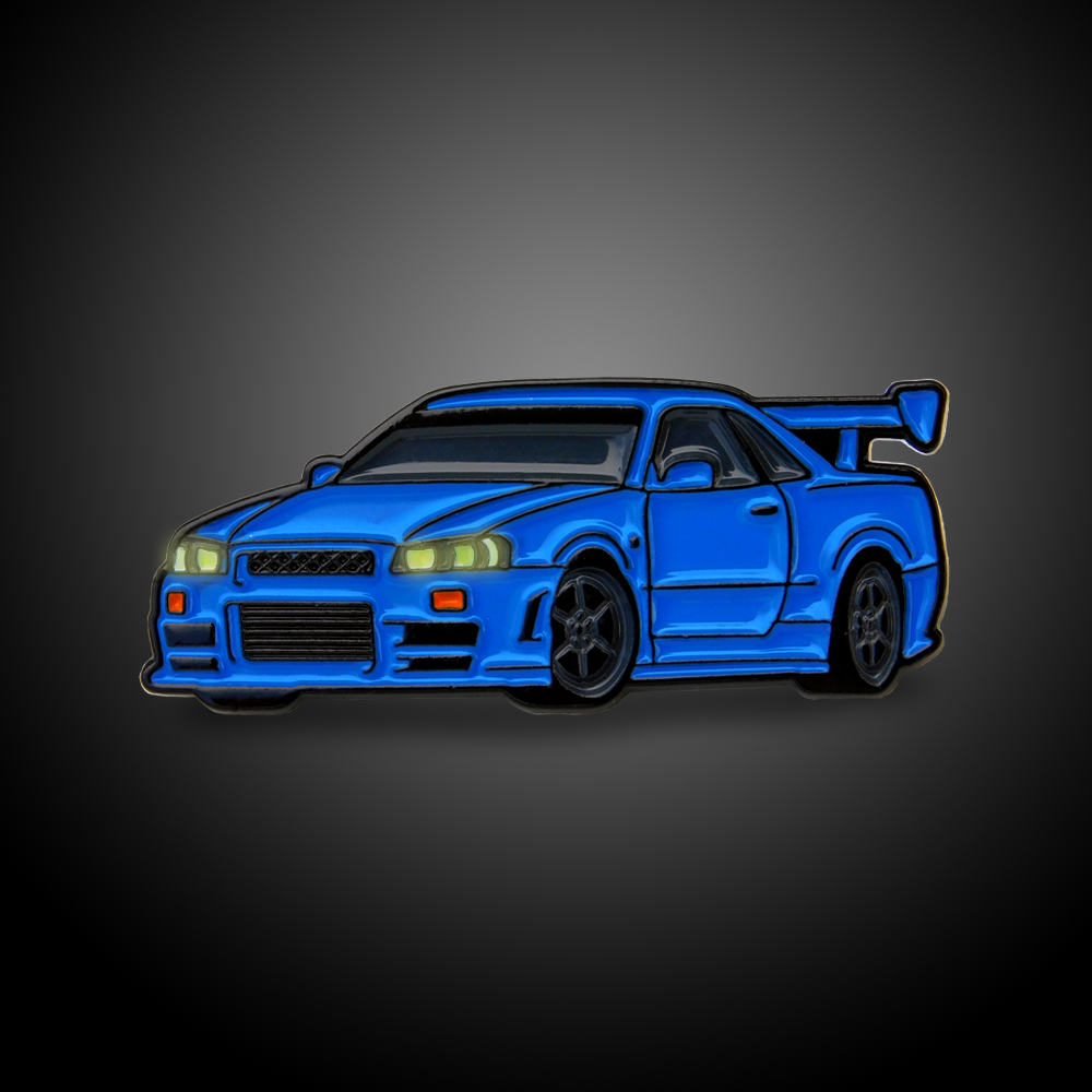 1999 Nissan Skyline GT-R R34 - Cool Car Pins™