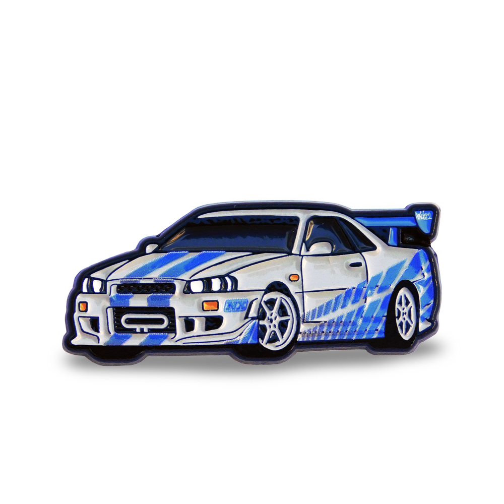 1999 Nissan Skyline GT-R R34 - Cool Car Pins™