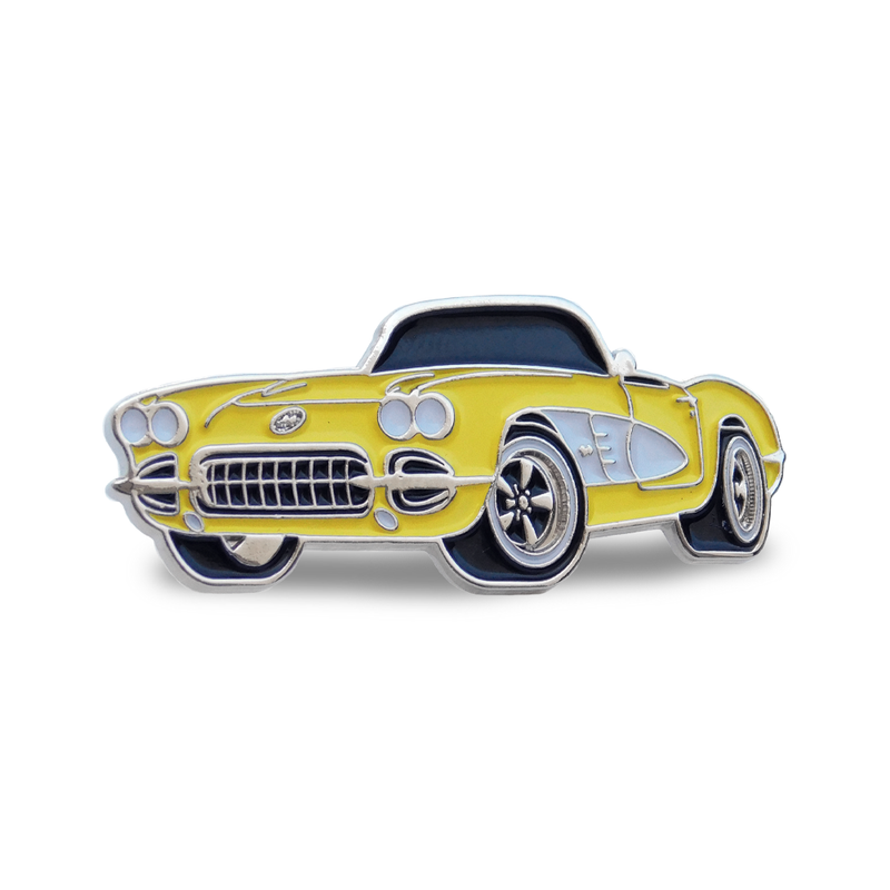 1958 Chevrolet Corvette C1 - Cool Car Pins™