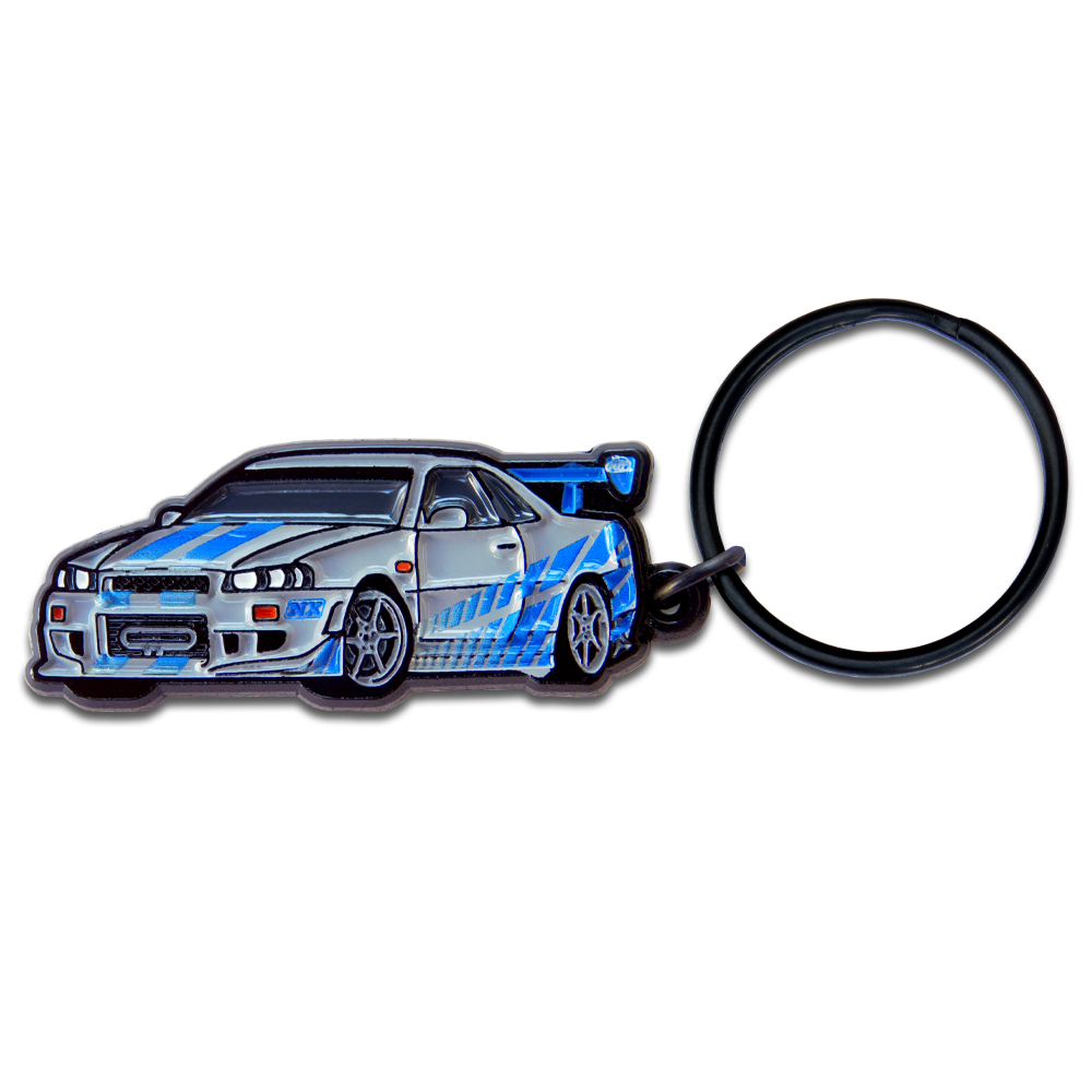 F&F GT-R R34 Key Chain | Cool Car Pins™