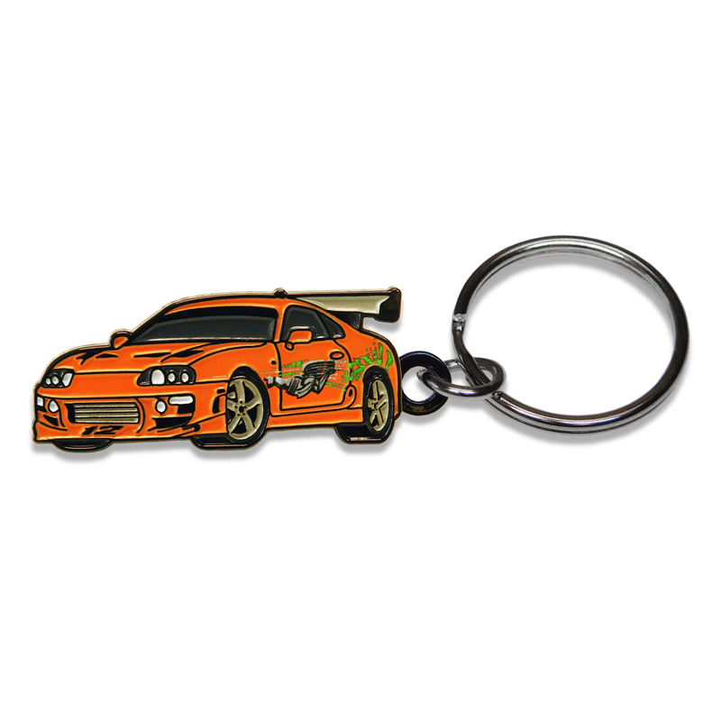 F&F Supra MK4 Key Chain - Cool Car Pins™