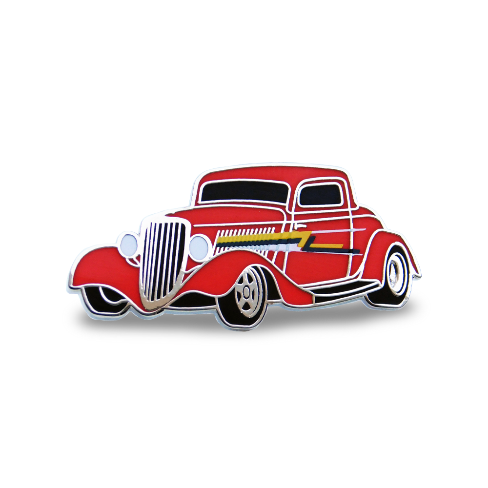 1934 ZZ 3 Window Coupe - Cool Car Pins™
