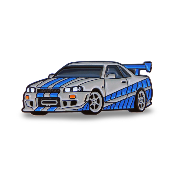 1999 Nissan Skyline GT-R R34 - Cool Car Pins™